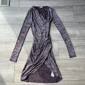 Aritzia Wilfred Free Burgundy Klum Dress